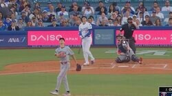 もうワケわからん！大谷翔平、爆速弾丸ライナーで“異変”「ドン引き」「そりゃビビる」相手投手の被弾リアクションが話題に