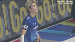 これが本物の“天井サーブ”だ！ 男子バレーのオールスターで超絶プレー… 西田有志の“必殺技”に会場どよめき「成功してる！」