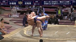 「妙義龍に“妙技”を見せた！」実況が絶叫 若隆景の快勝に解説「昔の霧島関を思い出す」