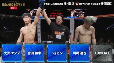 全試合結果】Breaking Down14(ブレイキングダウン14)対戦 全試合結果】Breaking Down14(ブレイキングダウン14)対戦