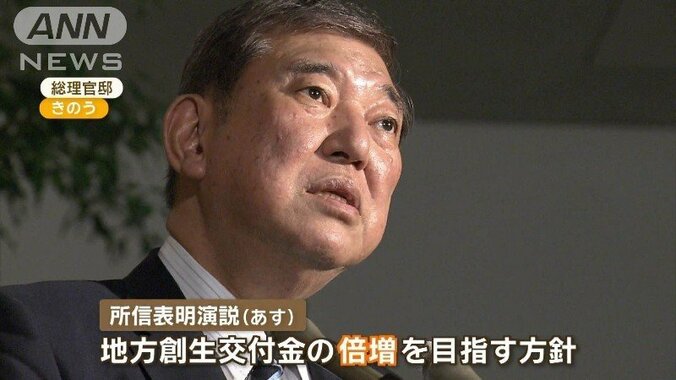 株価気になる？「利上げする環境にない」と石破総理　地方創生の交付金倍増表明へ 1枚目