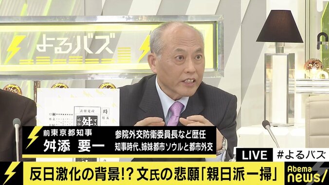 「戦前の在日朝鮮人はハングルで投票することもできた。お互いに歴史の勉強を」舛添氏、韓国国会議長の発言でヒートアップする日韓両国に苦言 5枚目