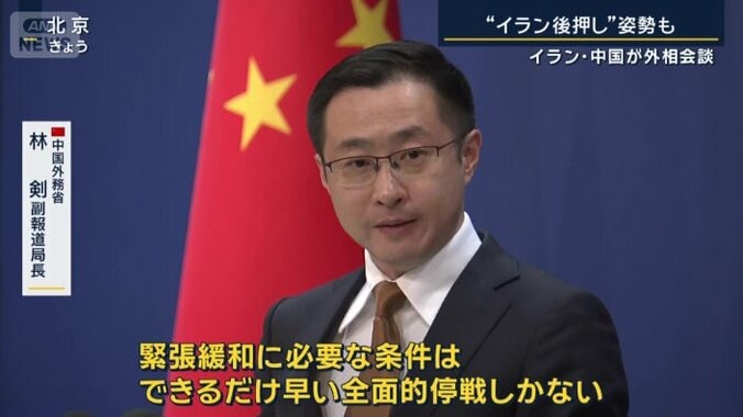 中国外務省　林剣副報道局長