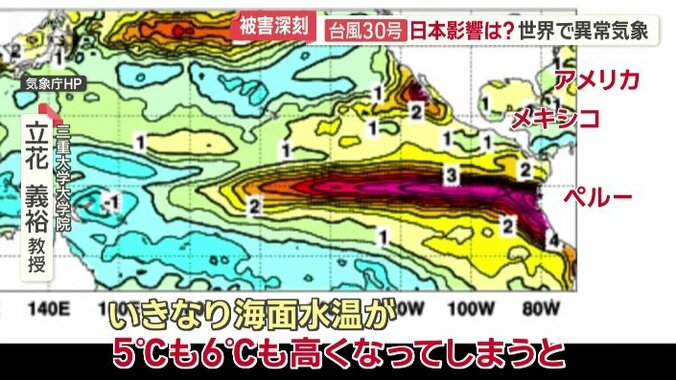 「スーパーエルニーニョの影響」