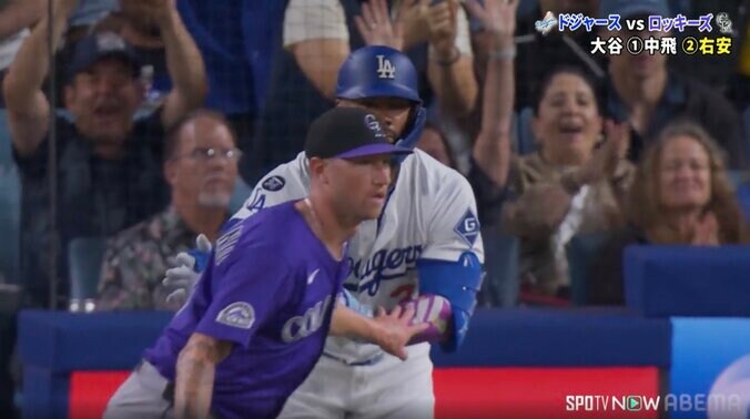 回れ回れ！ ベッツのタイムリーで大谷翔平が“一塁から”激走 驚異の「生還えげつねー」「速すぎだろ」称賛の声 4枚目