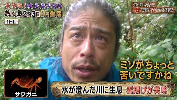 ナスDのワイルドすぎる“海中ランチ”に反響！  視聴者から「無呼吸おどり食い」「産地直食」の声