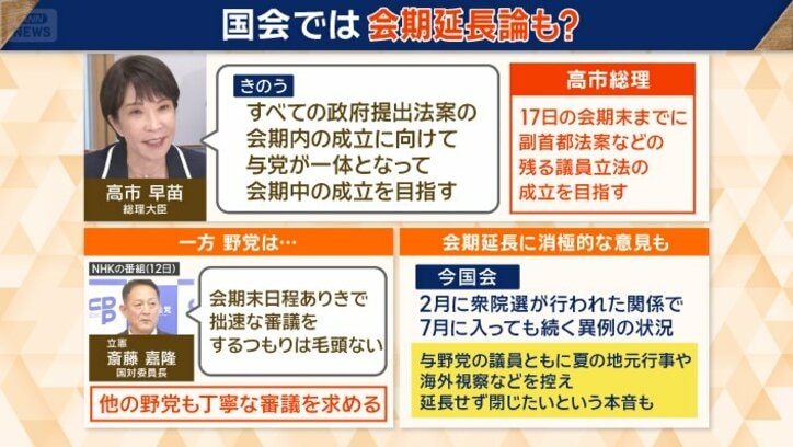 丁寧な審議を求める野党