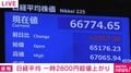 日経平均 一時2800円超値上がり
