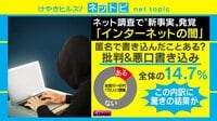 【動画】「ネットに悪口を書き込んだことはある?」の調査結果