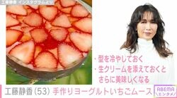 工藤静香、娘たちの好みにあわせた“ヨーグルトいちごムース”レシピ動画に反響「お店に出せるレベル」「レシピ本お願い」