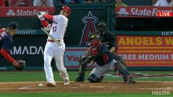 【画像】大谷翔平のバットが真っ二つの瞬間