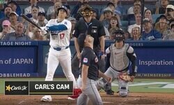 どこ見てんだよ！ 大谷翔平の“豪快アーチ”で異変「首ヤバい」 ビックリした相手投手の様子がおかしくなる