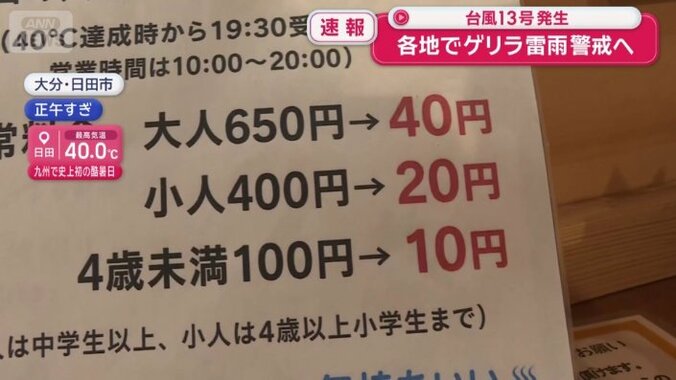 大分・日田市が40℃を記録したら…