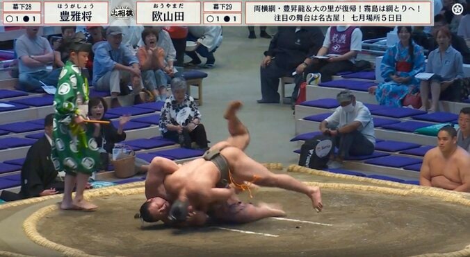 200kgの巨漢力士を「投げた」 “細マッチョ”レスリング元アジア王者、衝撃決着に「柔道みたい」「凄い体幹」ファン騒然 5枚目