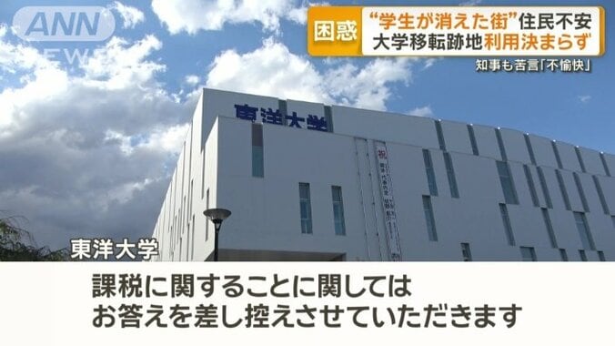 東洋大学のコメント