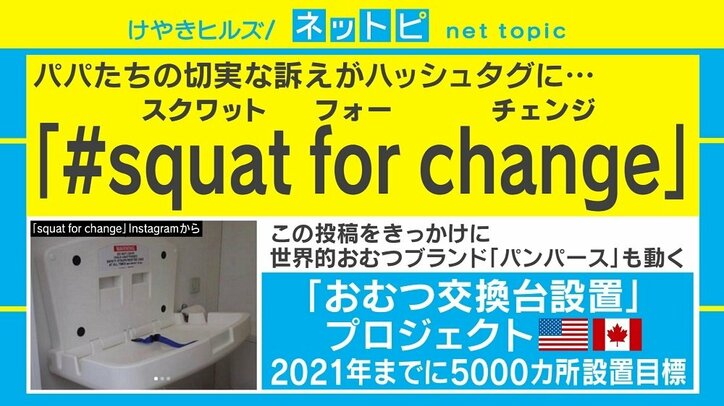 おむつ台がない！ パパの共感が世界的企業や行政を動かす