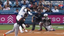 大谷翔平の“弾丸ライナー”にファン驚愕！「相手はヒヤッとしただろ」「そんなに飛ぶ？」飛距離114メートル大飛球に球場騒然の瞬間