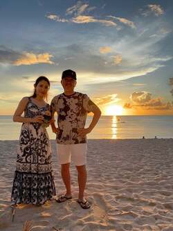  江口ともみ、夫・つまみ枝豆と記念日旅行でグアムを満喫「あっという間の29年」 