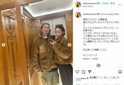 宮崎麗果、夫・黒木啓司さんとの“リンクコーデ”を公開「ラブラブ羨ましい」「美男美女」と絶賛の声