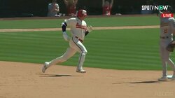 「あ、落としてる！」大谷翔平、あとちょっとでホームランの当たりで激走三塁打「惜しいーー！」「HRもう少しだった」「サイクルあるぞ！」