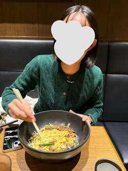 花田虎上、長女との夕食でXLサイズのパスタを堪能「めちゃくちゃ美味い」