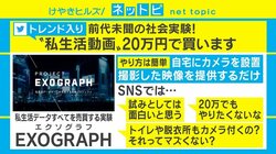 お風呂以外の“私生活データ”を20万円で提供、前代未聞の社会実験に反響