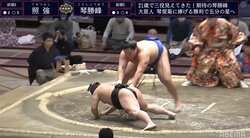 館内どよめく“秒”決着に「張り差しが失敗した例」元若乃花、照強の敗因を指摘 “張り差し攻略法”にも言及