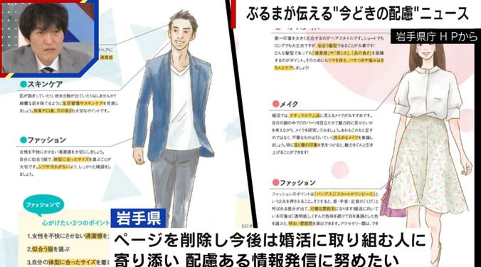 批判が殺到した婚活支援ページ