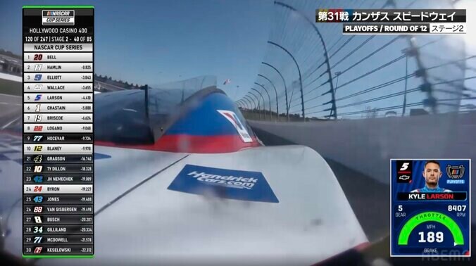 【写真・画像】「どっから出てきた？」ライバルを“弾き飛ばして”大逆転！ ドライバーも「どうして勝てたかわからない」米レース、異例“再延長”で劇的V　1枚目