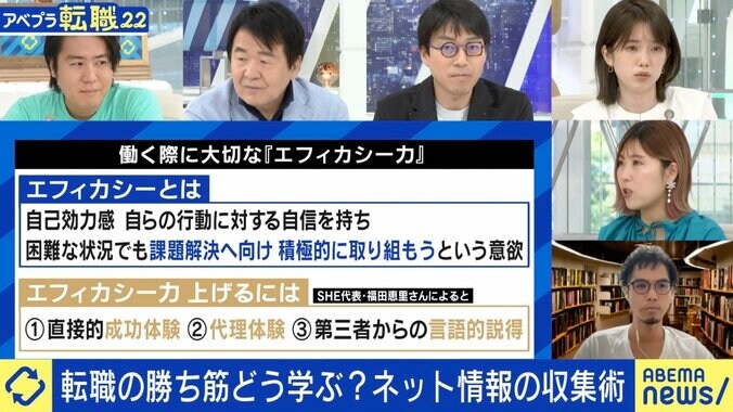 弘中アナ「私は言葉にして自分を追い込むようにしている」 働く上での“自己効力感”は日本では育ちにくい？ 竹中平蔵氏は教育の課題を指摘 4枚目