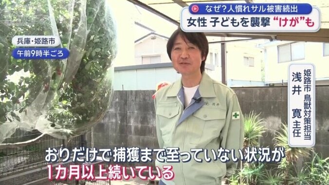 「捕獲まで至ってない状況が1カ月以上続いている」