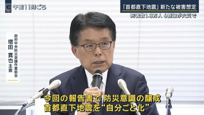政府中央防災会議作業部会　増田寛也主査