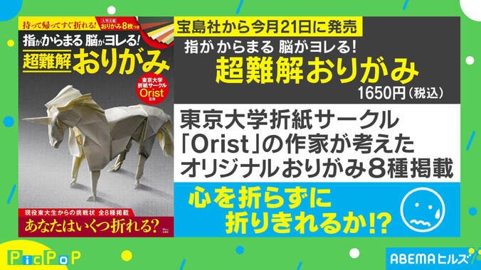 最高難度は全143工程！ 東大サークル監修『超難解おりがみ』がハードすぎる…担当者を取材 1枚目