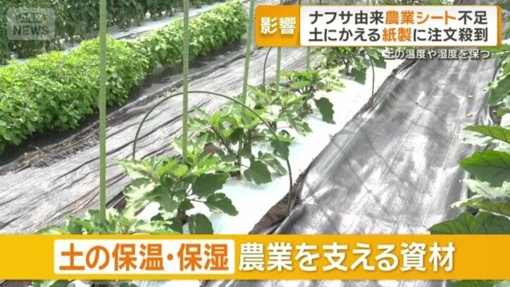 土の保温・保湿で農業を支える資材