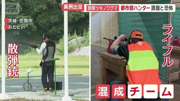 ライフルと散弾銃の混成チーム