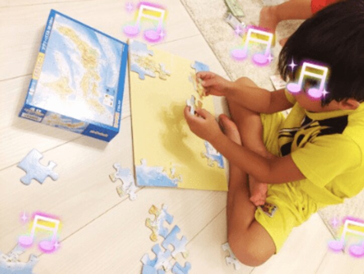 辻＆杉浦家 長男の神童ぶりが話題に　ノールックで日本地図を描く