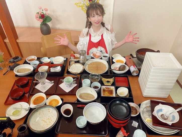 もえあず 大食いの自己新記録を更新したことを報告 好きなだけ食べたよ 話題 Abema Times