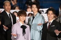 片寄涼太、鈴木伸之、町田啓太、佐野玲於ら“王子たち”が白石聖の似顔絵で対決!『PRINCE OF LEGEND』初日舞台挨拶