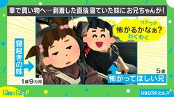 「怖がって欲しい兄vs動じない妹」の写真が話題 激写した母親を直撃