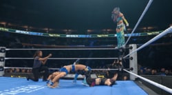 「世界一美しい」日本人女子レスラー、“すごい角度”ブリッジ固めを破壊する美麗エルボーに大歓声「えっぐ」