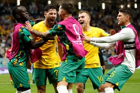 【W杯】オーストラリアが決勝トーナメント進出！　最終節デンマーク戦で1-0勝利、アジア勢の16強“一番乗り”