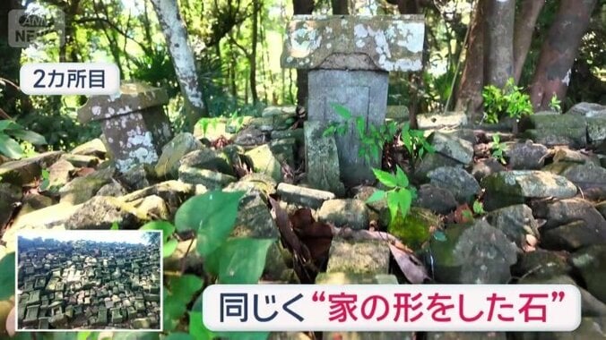 家のような形をした石