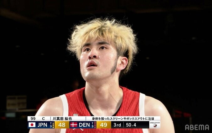 レジェンド田臥勇太が大絶賛！ 川真田紘也の“泥臭いリバウンド”にアリーナ沸騰「マイキー助かる」「最高にカッコイイ」SNSでも話題 4枚目