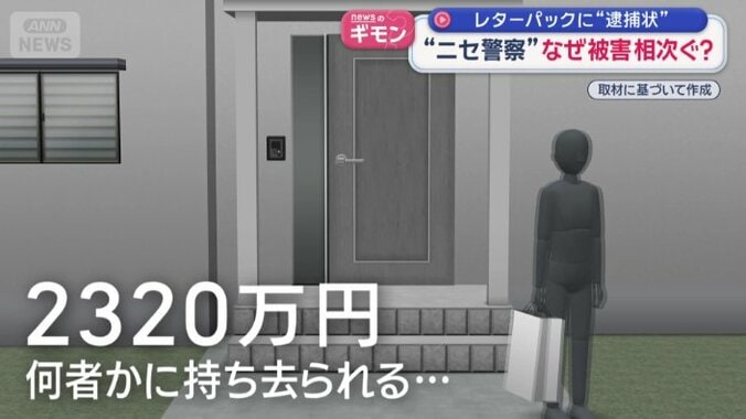 玄関先にお金を置き…