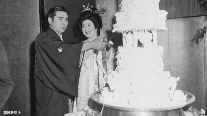 勝新太郎と帝国ホテルで結婚式（1962年3月）