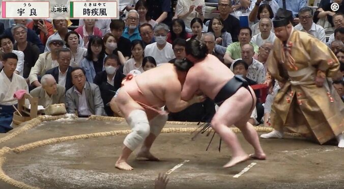 「え?なにこれ」宇良の取組が強制停止 親方“おこ”に3度も頭を下げ猛省 立ち合い不成立に控え行司もアピール 3枚目