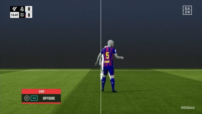 「エンタメとして破綻」クラシコの“微妙すぎるVAR判定”が物議！エンバペのスーパーゴールが取り消し…「画像の切り取り次第」「ラッキーなタイプのオフサイド」 5枚目