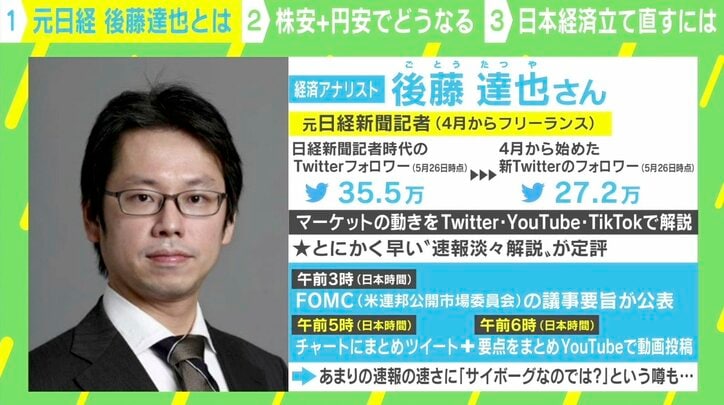 TikTokの“淡々解説”が話題 元日経記者・後藤達也氏に聞く「悪い円安」の真実