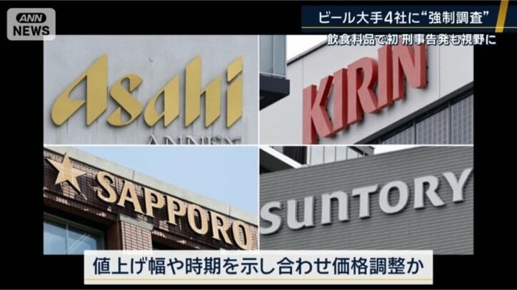 値上げ幅や時期を示し合わせて価格調整か