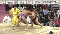 【映像】尊富士、異次元パワーで力士を吹っ飛ばす瞬間